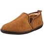 L.B. Evans Men's Carter Shearling Twin-Gore Slipper,Natural,7 M US