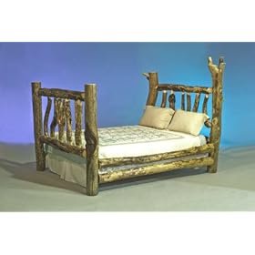 Log Furniture - Character Queen Bed - 48 States by MWCQB
