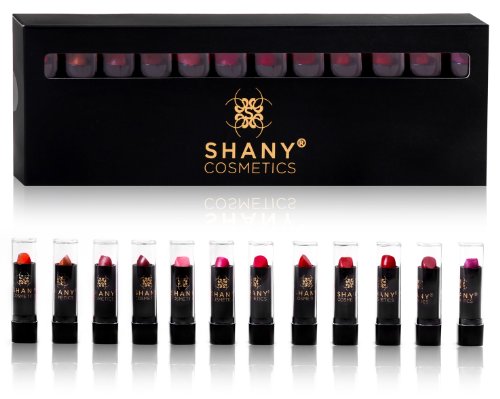 SHANY Cosmetics 12 color Lipstick Set - 2012 Edition - Long Lasting and Moisturizing
