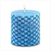 Island Blue Basketweave Candle