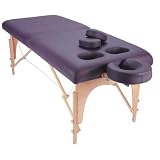 Selene Portable Massage Table With Breast recesses - Quickship Package: Fabric Color-Ebony
