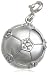 Sterling Silver Diamond Ball Charm (1/10 cttw)