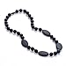 Consider It Maid Silicone Teething Necklace for Mom to Wear - FREE E-BOOK - BPA FREE and FDA Approved - Peas in a Pod (Black)