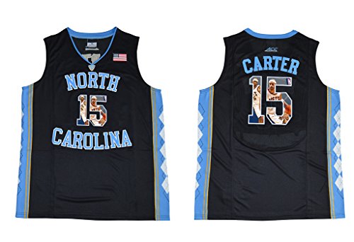 WEENKS Men's Vince Carter 15 North Carolina Tar Heels 2016 College Basketball Jersey
