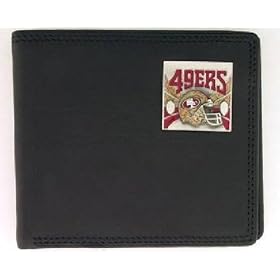 Buy San Francisco 49ers Bi-fold Leather Wallet by 1LAP2GO