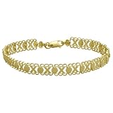 10k Yellow Gold Love Bracelet XOXOXO
