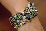 Gemstone beaded bracelet, 'Rainbow Girl'