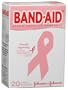 Band-Aid Brand Adhesive Bandages, Breast Cancer Awareness Bandages, 20-Count Sterile Bandages (Pack of 6)