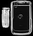 Blackberry Curve 8350i Cell Phone Clear Transparent Protective Hard Case with Swivel Belt Clip
