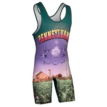 Pennsylvania State Sublimated Wrestling Singlet