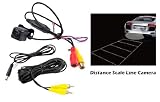 Pyle PLCM37FRV Universal Mount Optional Front View & Rear View Backup Color CMD Camera with Built-In Distance Scale Line