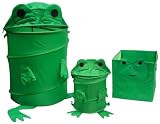 Frog Toy Chest Hamper, Cube and Waste Basket set