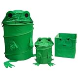 Frog Toy Chest Hamper, Cube and Waste Basket set by Starting Small