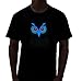 Rave Raptor Sound Activated Shirt EDM Owl LED Shirt Light Up T-shirt