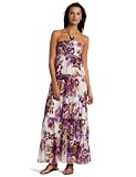 Just For Wraps Women's Halter printed Smock Maxi