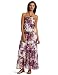 Just For Wraps Women's Halter printed Smock Maxi