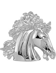 18k Palladium The Magnificent Lipizzaner Horse Head Pendant