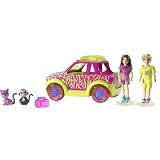 Eigenschaften Mattel Inc. / Polly Pocket Glitz & Glam Pets - Glam-obile: Polly, Rick und glitzernde Tiere inkl. Fahrzeug