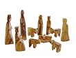 Olive Wood Children's Nativity Set (12 Pieces Set).