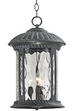Granada Three light Large Hanging Wall Lantern, HAMMERED GLASS, ...