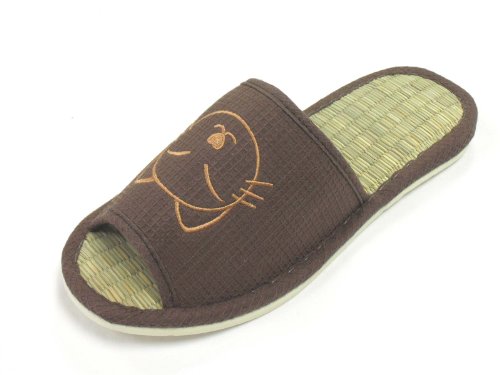 KNP26016T/Family house bamboo slippers with cat available many sizes and variety colors