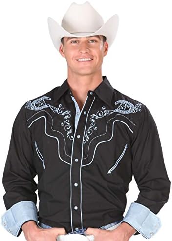 Black Western EmbroideBlack Style Shirt
