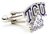 TCU Horned Frog NCAA Logo'd Executive Cufflinks w/ Jewelry Box Cuf5PD-TCU-SL