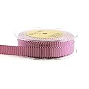 May Arts 5/8-Inch Wide Ribbon, Fuchsia and White Grosgrain