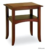 Contemporary Walnut Finish Accent Occasional End Table