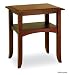 Winsome Pine Wood End Table in Antique Walnut
