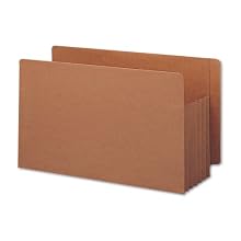 Smead Tuff Pocket Redrope Legal Size 5 1/4 Inch-Expandable Drop Front File Pockets 10 Count (74790)