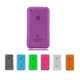 PURPLE Apple iPhone 3G 3Gs 8GB 16GB 32GB BUBBLE Transparent Jelly Silicone  ....