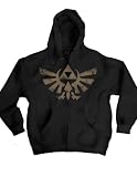 Officially Licensed Legend of Zelda Twilight Princess Triforce Logo Hooded Sweatshirt