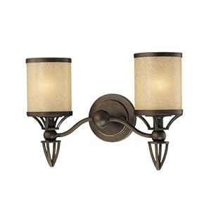 Longitude Vanity Light in Painted Bronze
