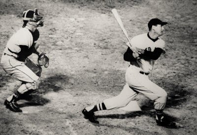 Ted Williams Home Run Boston Red Sox Archival Photo Sports Poster Print - 13x19