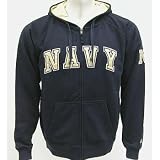 Navy Midshipmen Automatic Full Zip Hooded Sweatshirt - XL