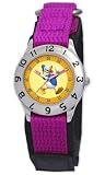Donald Disney Kids’ Duck Time Teacher Purple Velcro Watch # D034S504