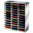 Fellowes Literature Organizer, 36 Letter Size Compartments, Dove Gray (25061)