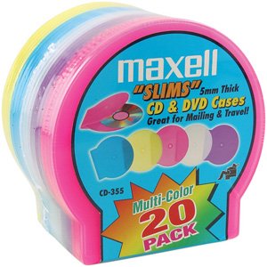 MAX190073 - Slim C-Shell Case, 5mm, 20/PK, Assorted
