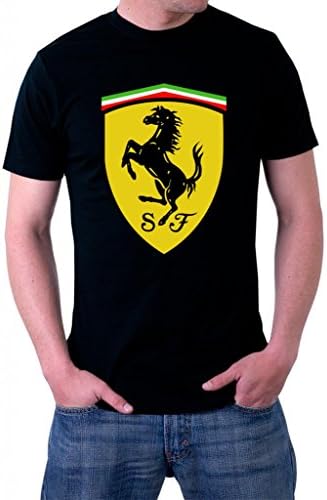 Ferrari Classic Logo Men's T-Shirt XX-Large Black