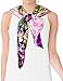 Dahlia Women's 100% Square Silk Scarf - Laurent Monteil Irises Painting - Purple