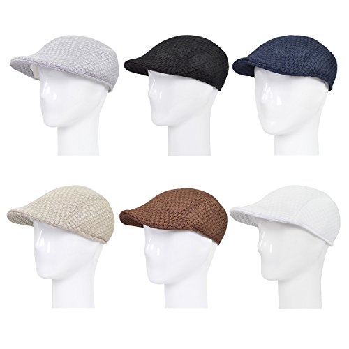 Premium Summer Mesh Golf Ivy Driver Cabby Newsboy Cap Hat - Diff Colors/Sizes