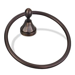 Elements   BHE3-06DBAC Transitional Towel Ring, Dark Brushed Antique Copper