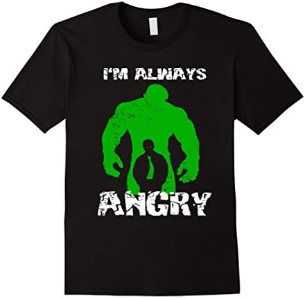 Men's I'm always Angry t-shirt 2XL Black