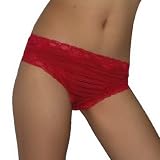 Womens Bhs Sexy Red Lace Hipster Brief Panties Underwear / Knickers