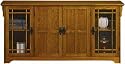 Craftsman Lowboy Sideboard Buffet Table W / Four Doors 60"w Light Oak