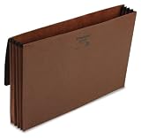 Pendaflex 1056ELOX 3in Expansion Standard Wallet, Red Fiber, Legal, Red, Carton of 50