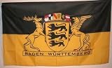 Flagge Fahne ca. 90x150 cm : Baden Württemberg Text