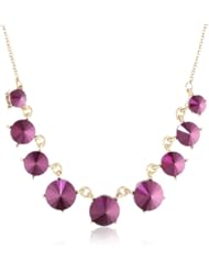 Kensie "Ice Ice Baby" Gold-Plated Purple Necklace, 18"