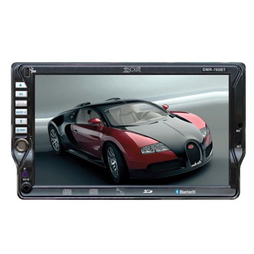 Absolute DMR-760BT In-Dash 7 Monitor with DVD, CD, MP3 Receiver with Built-in Bluetooth, Front Panel USB and Aux-in